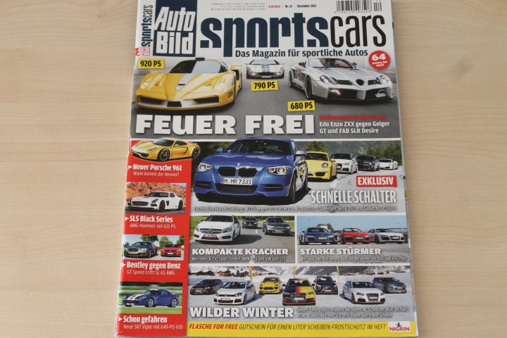 Deckblatt Auto Bild Sportscars (12/2012)